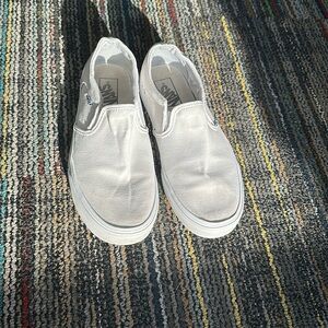 White Vans-slip on
